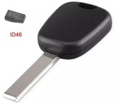Llave simple con chip ID46 para PEUGEOT 206 207 208 307 308 3008 5008 PARTNER HU83