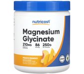 Nutricost, Magnesium Glycine, Peach Mango, 8.8 oz (250 g)