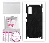apgo Protective Skin Sticker for the back+sides compatible with Vivo Y20s, Full Wrap Film, Foil, Vinyl - Pattern Black Camo