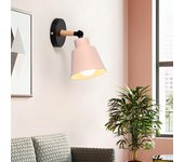 Lámpara de pared del dormitorio Simple y moderna de estilo nórdico, estilo americano, hierro forjado, Macaron, restaurante, Bar, sala de estar