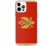 Funda iPhone - Monténégro - Drapeau - Souple - Multicolore - Compatible iPhone 12 Pro Max