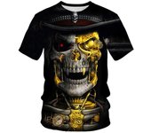 Camiseta de verano para hombre, camiseta de verano para hombre, camisetas holgadas de manga corta con cuello redondo para hombre S