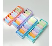 Juego de borradores de goma de mascar, Mini caja portátil de Color de macarrón, Material TPR, herramientas de corrección de limpieza, oficina y escuela, 8 Uds.