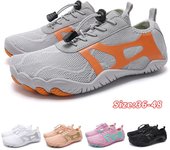 Zapatos de agua para hombres y mujeres, zapatos acuáticos de playa, sandalias de natación, drenaje, zapatos deportivos para vadear, navegación de secado rápido, pies descalzos, yoga, gimnasio, pesca, surf, zapatillas de deporte 36 negro