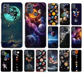 Funda con diseño de astronauta espacial, luna y estrellas para Moto G84 G23 G24 G31 G32 G41 G51 G52 G53 G54 G71 G82 G42 G62 G200 G Play G Stylus Moto G24 4G