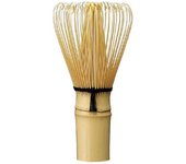 Juego de 100 chasen de bambú 34066 en la foto beige