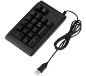 Teclado numérico USB de 19 teclas y 3 colores con sensación táctil mecánica y 10 millones de clics