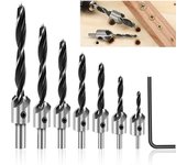 Taladro para agujeros de tornillo HSS avellanador cortador de agujeros carpintería chaflán taladro escariador broca avellanadora 3mm