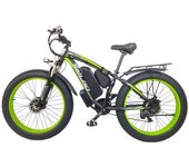 SMLRO XDC600 Bicicleta eléctrica 26*4,0 pulgadas Neumáticos anchos todo terreno 1000W * 2 motores 55 km/h Velocidad máxima 48V 22.4Ah Batería 80-100km Sonó 2000W 22.4AH 48V azul