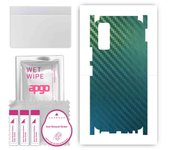 apgo Protective Skin Sticker for the back+sides compatible with Vivo Y20s, Full Wrap Film, Foil, Vinyl - Pattern Carbon Chameleon CAKA1