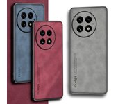 Funda de gamuza cómoda de cuero liso para OnePlus 13 12 12R 11 11R 10T 10 Pro OnePlus Nord 4 CE 4 3 Lite Ace 3 Cubierta protectora de lente For OnePlus 13 negro