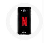 Coque pour Samsung Galaxy A3 Netflix Logo rouge fond noir