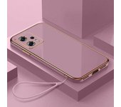 Funda para Motorola G23, Moto G13, G73, G53, G84, G54, G60, G60S, G20, G30, G10, carcasa de lujo con revestimiento cuadrado, carcasa trasera a prueba de golpes Moto G73&Case & Strap blanco como la nieve
