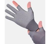 Guantes antideslizantes de protección solar de verano para mujer: ideales para recoger té, trabajar, andar en bicicleta y realizar actividades al aire libre, con capacidad para usar la pantalla táctil con dos dedos leak five fingers negro