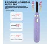 Rizador de pestañas eléctrico portátil con 3 configuraciones de temperatura, rizador de pestañas recargable y calentado, 24 horas de duración, levantamiento de pestañas, rizado natural negro