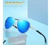 AORON Moda Gafas de sol polarizadas Diseño de marca Gafas de sol Gafas de aluminio Pierna Espejo Lentes Gafas para hombres Mujeres