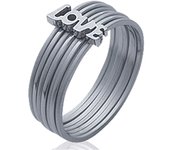 Anillo de acero 'Amor' Acero 50 plata