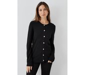 Principios Cárdigan con detalle de botones para mujer/señoras 10 UK camello