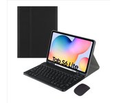 Adecuado para tableta Samsung S6lite con ranura para bolígrafo P610 Funda de cuero con teclado Bluetooth T870