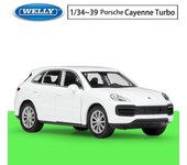 pozo 1:Coche en miniatura de aleación Porsche Cayenne Turbo a escala 36, ​​vehículos de juguete de Metal fundido a presión, modelo de coche, colección de alta simulación, regalos para niños 1:36-size:12*4.7*4.3cm blanco
