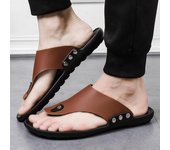 Chanclas de verano para hombre, ligeras, desodorantes, para el hogar, de cuero, impermeables, zapatos de moda para hombre 39 blanco