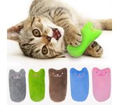 Juguete para gatos, juguete para masticar con menta, garras para morder el pulgar, divertido juguete interactivo de peluche 4*9cm