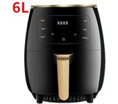 Freidora de aire inteligente con pantalla táctil 6L, máquina de chips, horno microondas, horno eléctrico rojo