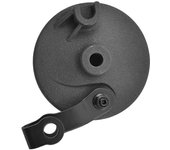 Cubierta de freno de tambor para patinete eléctrico, accesorios de tapa de freno de tambor de rueda delantera, Compatible con Max G30 negro