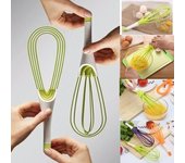 Batidor giratorio multifuncional batidor de crema herramientas para hornear de cocina verde
