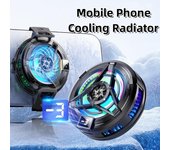 Ventiladores de refrigeración para teléfonos móviles de semiconductores SL-17, radiador de aire de enfriamiento más potente, clip trasero para teléfono, radiador USB para teléfono gris