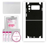 apgo Protective Skin Sticker for the back+sides compatible with Samsung Galaxy Z Flip 3, Full Wrap Film, Foil, Vinyl - Pattern Matrix