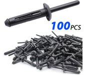 100 piezas de remaches de nailon para parachoques de coche, sujetadores para Ford GM, Chrysler, Jeep Wrangler JK, Dodge Avenger, accesorios para coche