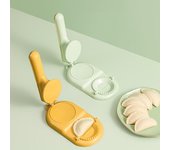 Máquina para hacer bolas de masa, 2 en 1, Manual multifunción portátil para hacer empanadas rápidas, prensa para hacer bolas de masa, uso en la cocina verde