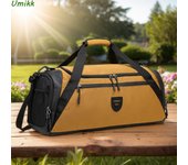 Bolso de mano popular para fin de semana con compartimento para zapatos, bolso de noche, bolso de lona grande para mujeres y hombres, para viajes, entrenamiento, deporte gris