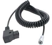 Cable de alimentación en espiral de 2 pines Weipu SF610 SZRMCC BMPCC 4K para cámara Blackmagic Pocket Cinema 4K D-Tap