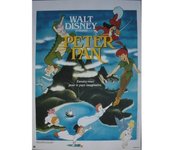 PETER PAN Affiche Cinéma Originale Roulée Petit formato 53x40cm Póster de película enrollado Walt Disney