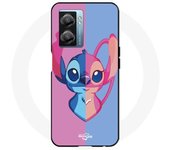 Coque Maniacase pour Realme V23 stitch et angel bleu et rose