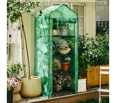 Cubierta de invernadero portátil de PVC, cubierta de invernadero antienvejecimiento, plegable, inodoro, para casa de flores pequeña, cuarto de bebé verde
