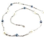 Les Trésors De Lily [L1873] - Collar largo de diseño 'Sissi' gris crudo gris