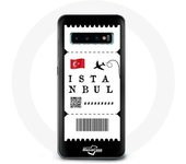 Coque pour Samsung Galaxy S10 Plus Billet d'avion Istanbul Turquie
