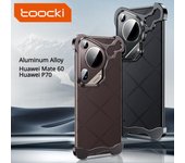 Funda de parachoques de aleación de titanio alienígena de lujo para Huawei Mate 60 RS Pro PUra 70 Pro Lente de metal ultra militar Protección de película Cubierta de almohadillas de esquina Huawei Mate 60 negro