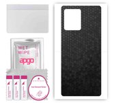 apgo Protective Skin Sticker for the back compatible with Xiaomi Redmi Note 12 Yibo, Wrap Film, Foil, Vinyl - Pattern Black Honeycomb