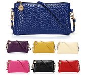 Elegante bolso para teléfono Versátil Piel sintética Ligero azul