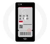 Funda para Huawei P8 Lite con billete de avión en Mónaco