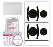 apgo Protective Skin Sticker for the back+sides compatible with Apple AirTag, Full Wrap Film, Foil, Vinyl - Pattern Matrix