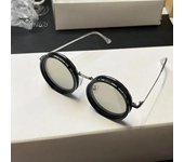 Gafas de sol polarizadas redondeadas de 1 a 9 velocidades, ajustables, con lentes con filtro ND, gafas retro hechas a mano para hombres y mujeres negro