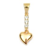 Les Trésors De Lily [L4379] - Colgante chapado en oro 'Love' oro blanco - 15x7 mm oro