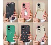Para Oppo Reno10 Pro 5G 8T 5 6 7 8 Lite Pro funda de teléfono protección de cámara de moda carcasa cuadrada de silicona suave líquida corazón de amor para parachoques Oppo OPPO Reno2