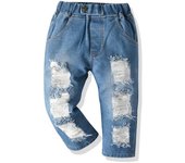 Pantalones vaqueros rotos para niños de 1 a 6 años 130
