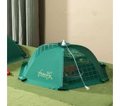 Cubiertas plegables para alimentos estilo paraguas, cubierta vegetal antimosquitos, cubiertas para mesa, Picnic 60x60cm marrón
